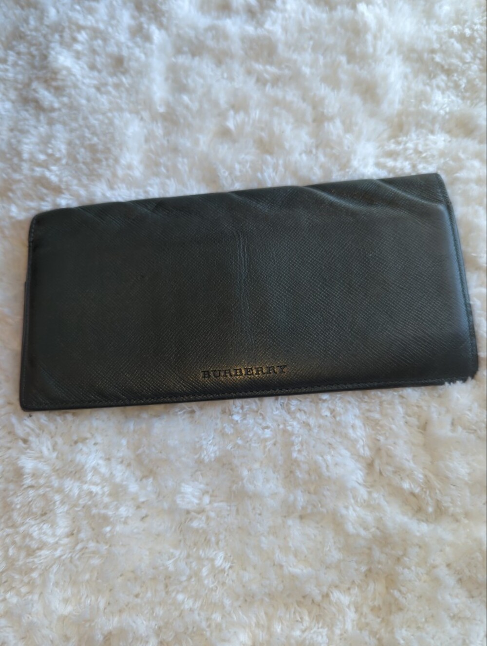 Burberry Forest Green Leather Slim Card Wallet with Signature Check Lining - Picture 5 of 6